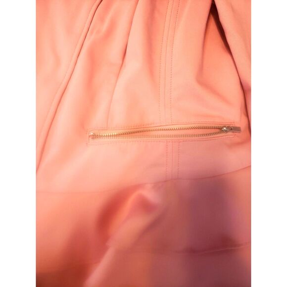 Lane Bryant Pink Ruffle Full Zip Pockets Jacket Size 28 - Picture 8 of 8